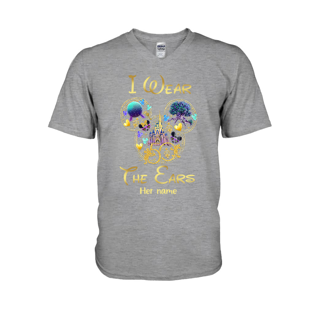 I Wear The Ears I Buy The Beers - Personalized Mouse T-shirt and Hoodie