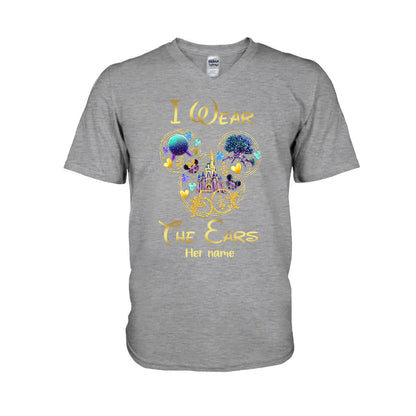 I Wear The Ears I Buy The Beers - Personalized Mouse T-shirt and Hoodie