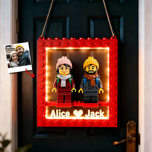 Brick Couple - Personalized Couple LED Light Acrylic Sign