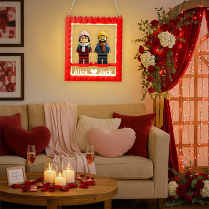 Brick Couple - Personalized Couple LED Light Acrylic Sign