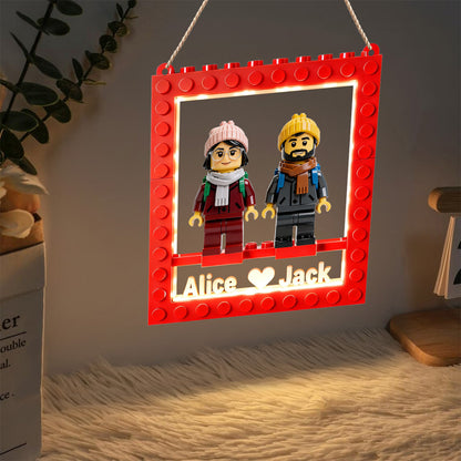 Brick Couple - Personalized Couple LED Light Acrylic Sign