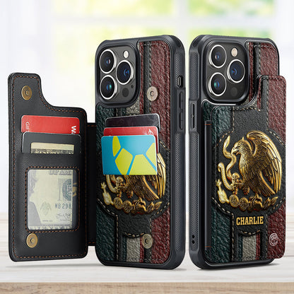 Mexico Pride - Personalized Expats Fully Printed Wallet Phone Case
