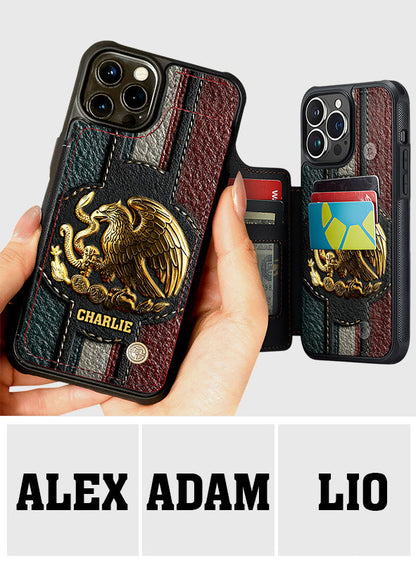 Mexico Pride - Personalized Expats Fully Printed Wallet Phone Case