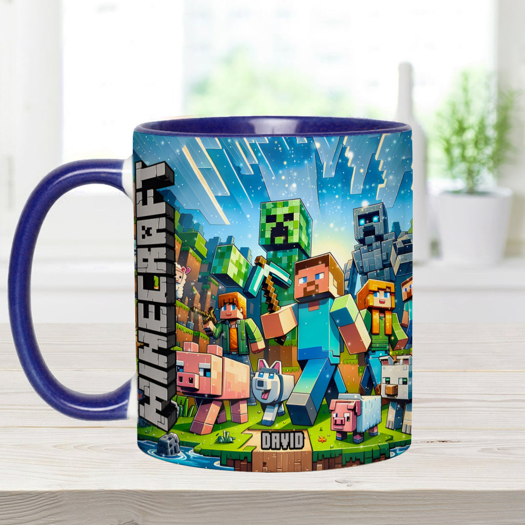 My Favorite - Personalized Block World Accent Mug