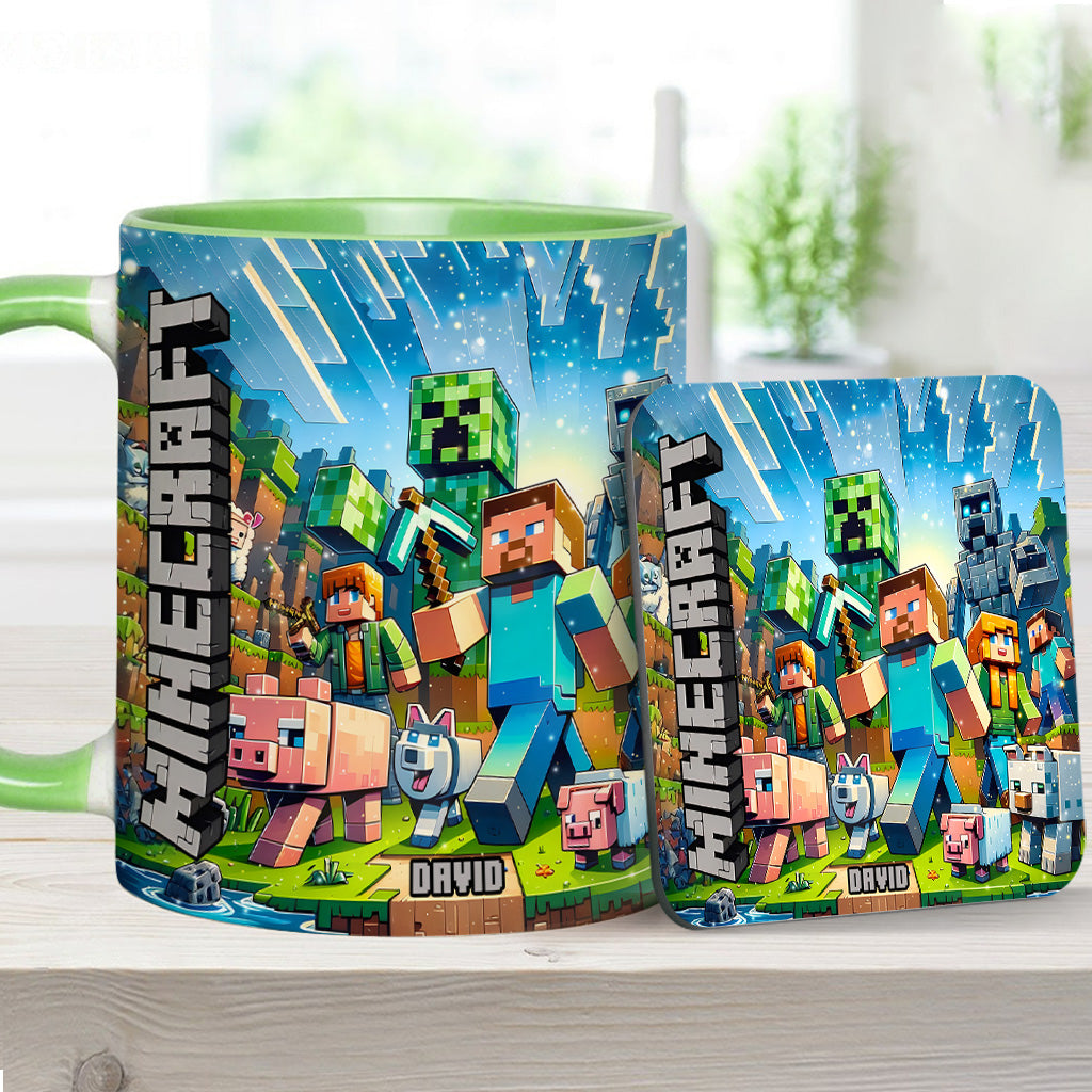 My Favorite - Personalized Block World Accent Mug