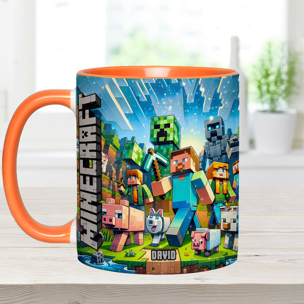 My Favorite - Personalized Block World Accent Mug