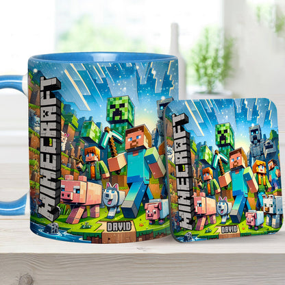 My Favorite - Personalized Block World Accent Mug