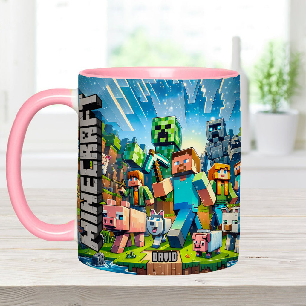 My Favorite - Personalized Block World Accent Mug