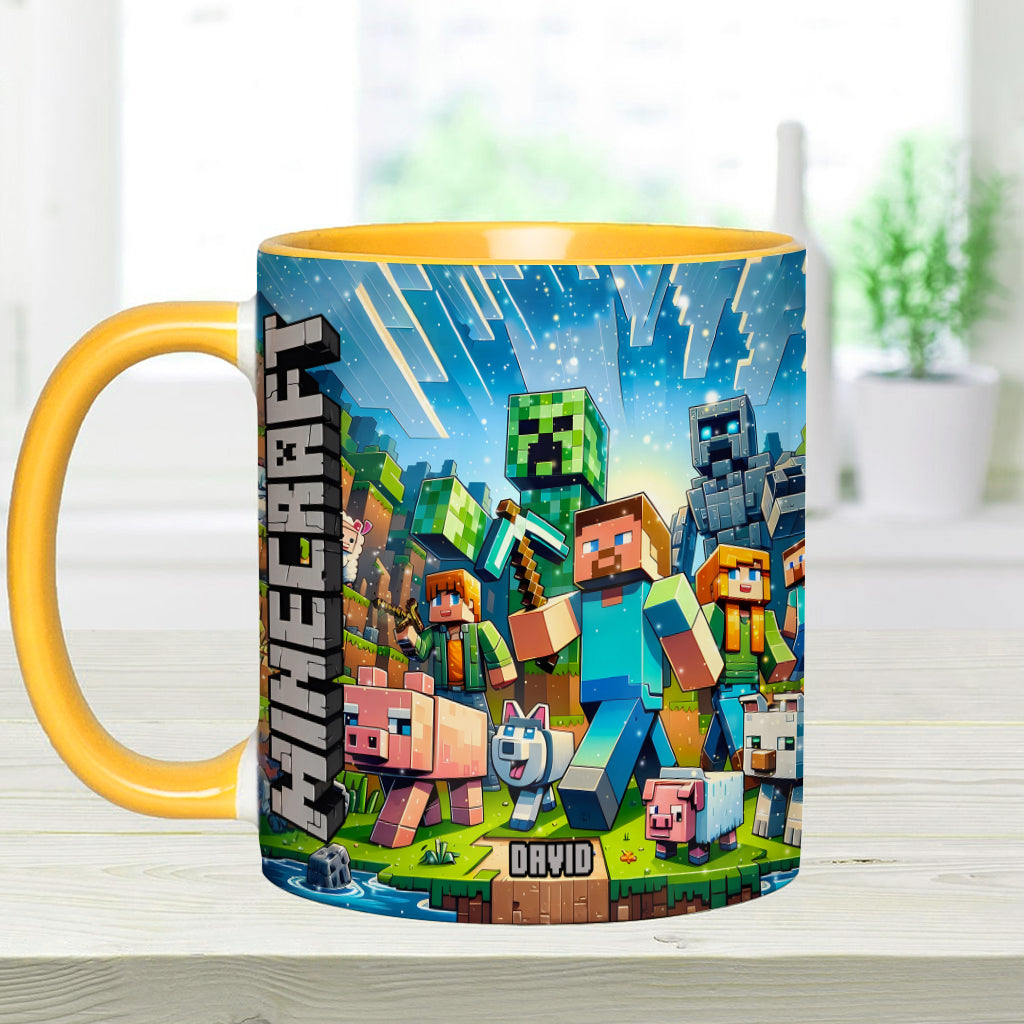 My Favorite - Personalized Block World Accent Mug