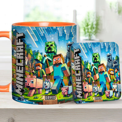 My Favorite - Personalized Block World Accent Mug