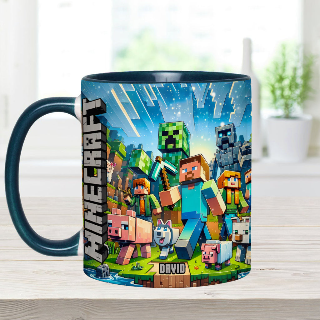 My Favorite - Personalized Block World Accent Mug