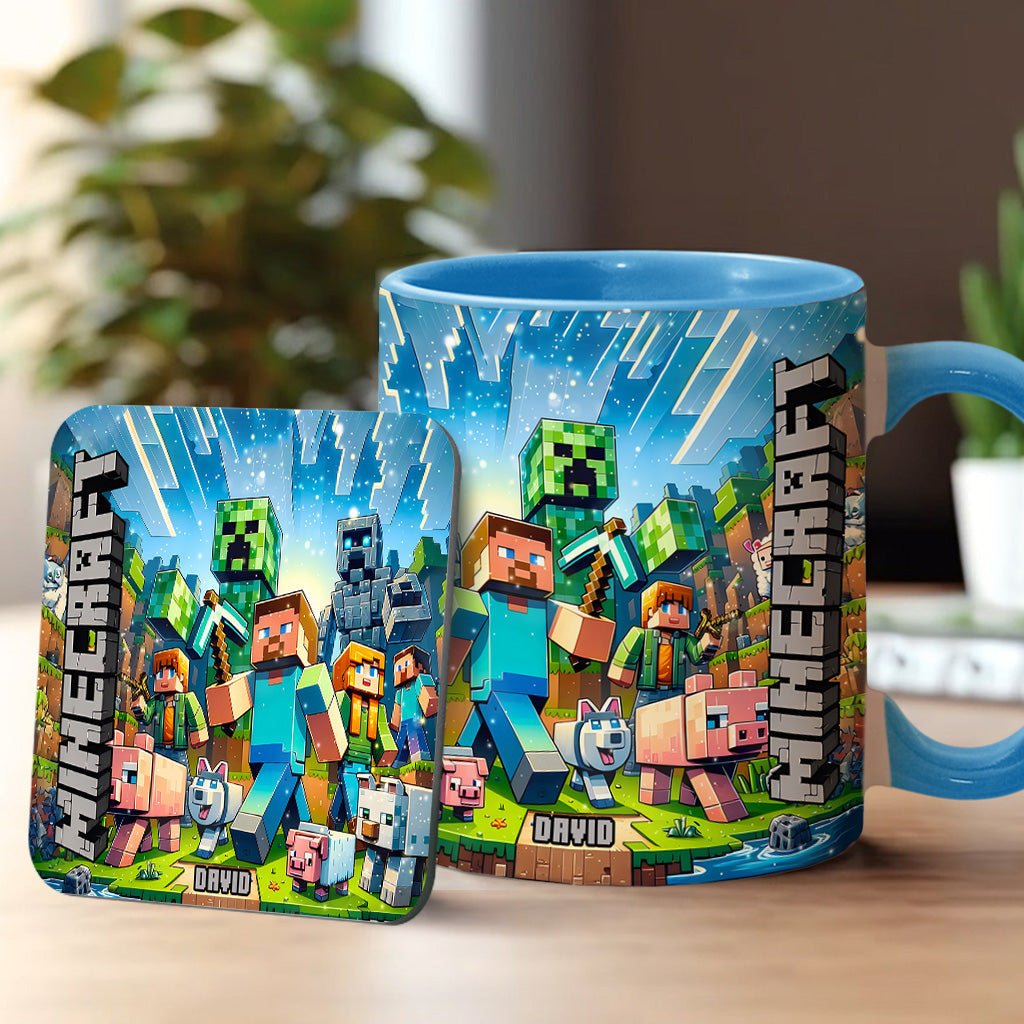 My Favorite - Personalized Block World Accent Mug
