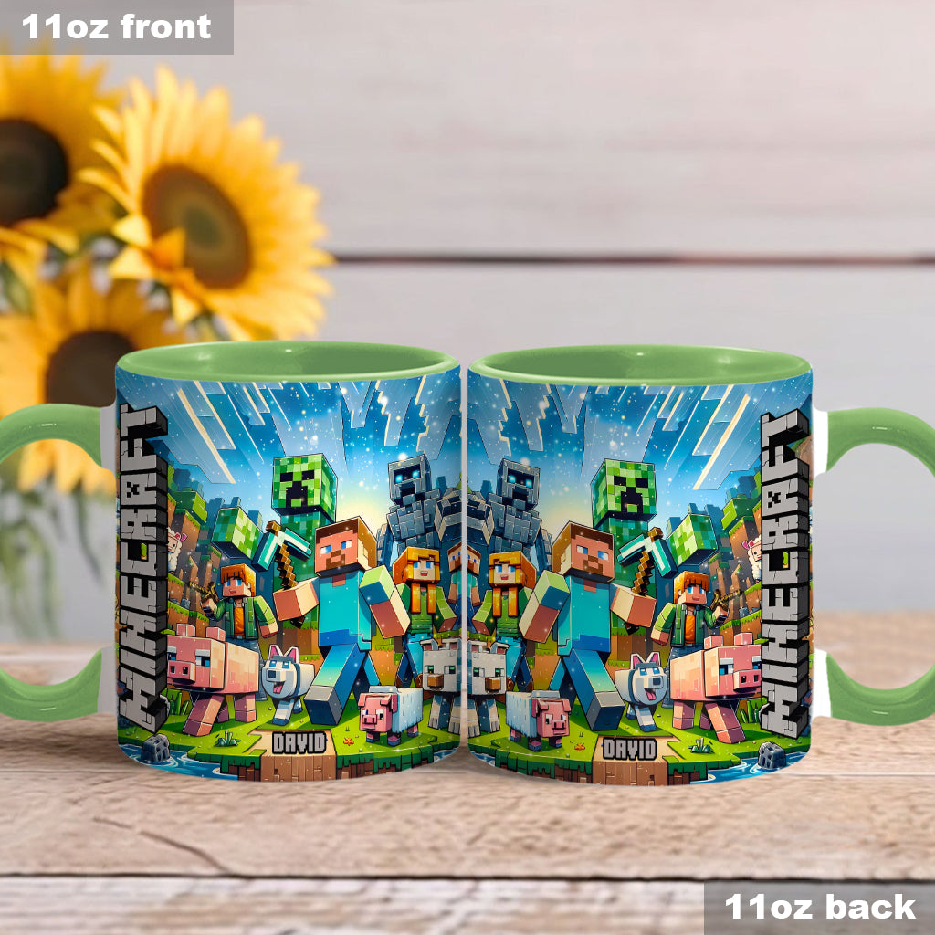My Favorite - Personalized Block World Accent Mug