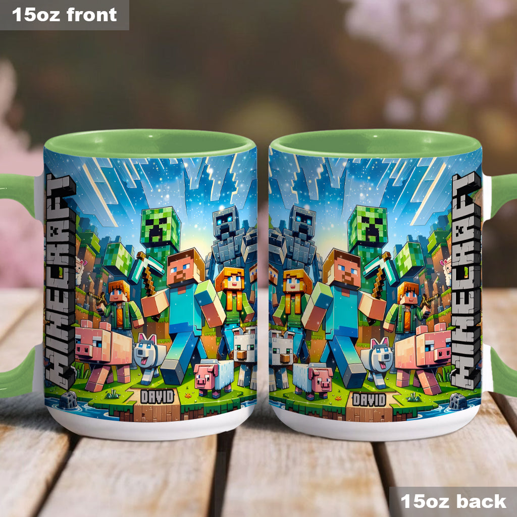 My Favorite - Personalized Block World Accent Mug