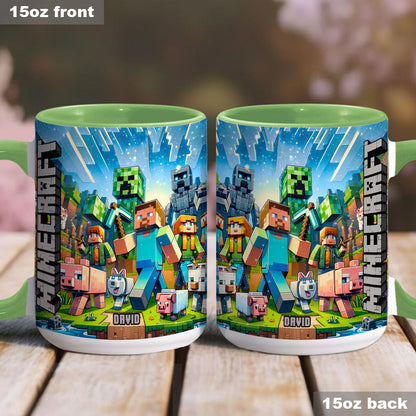 My Favorite - Personalized Block World Accent Mug