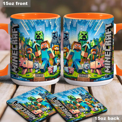 My Favorite - Personalized Block World Accent Mug