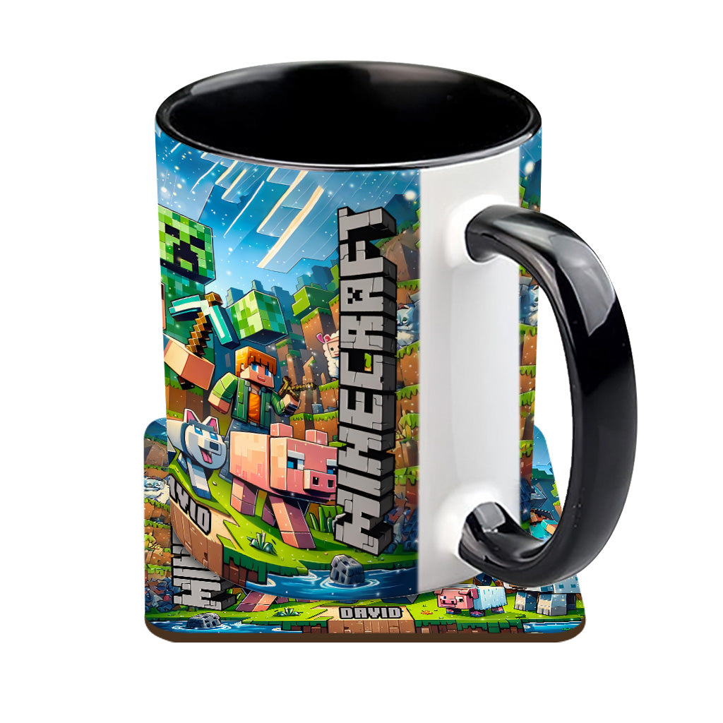 My Favorite - Personalized Block World Accent Mug