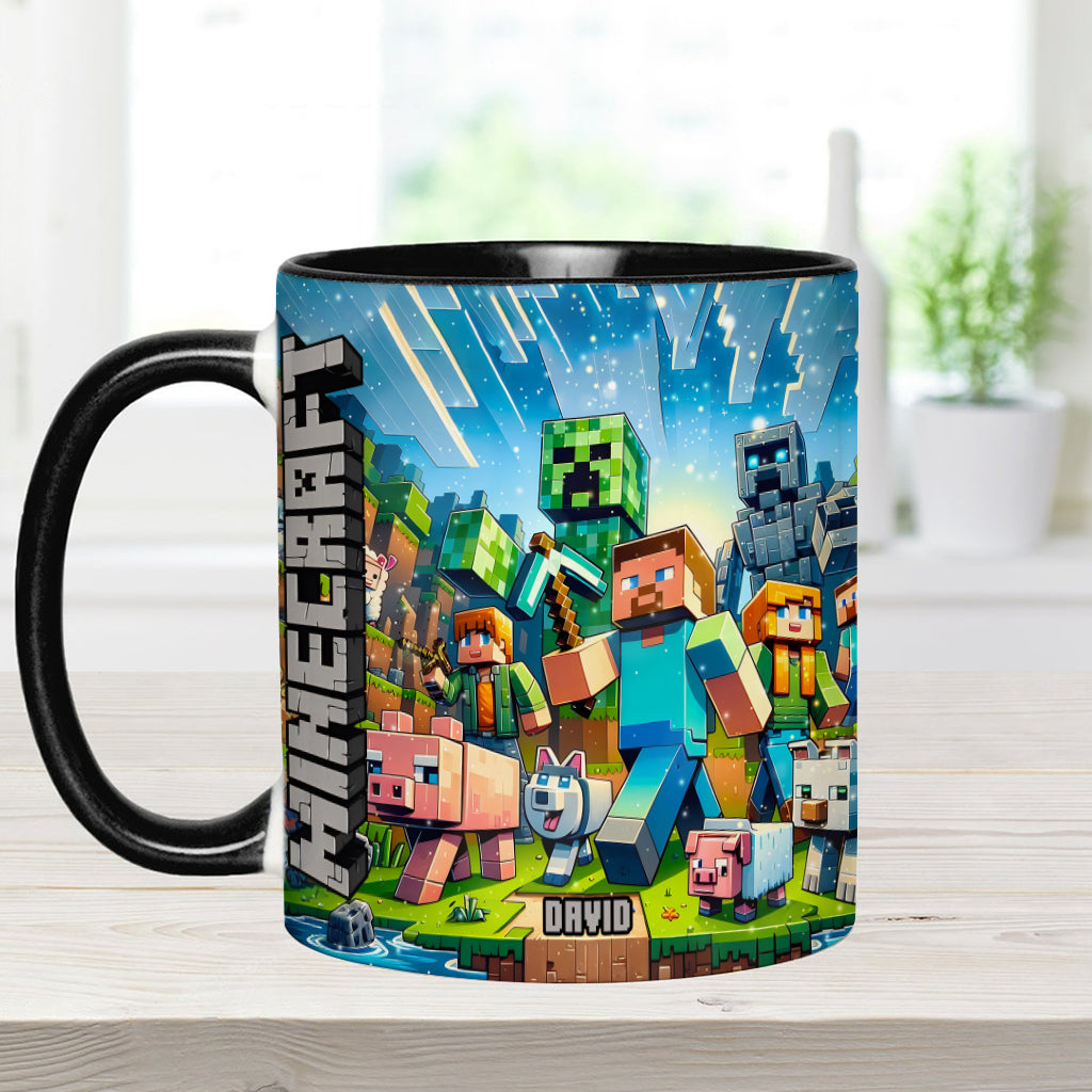 My Favorite - Personalized Block World Accent Mug