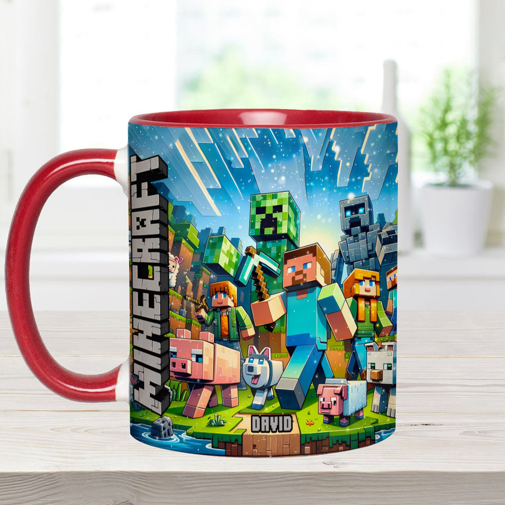 My Favorite - Personalized Block World Accent Mug