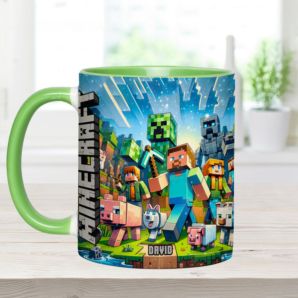 My Favorite - Personalized Block World Accent Mug