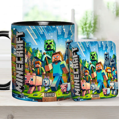 My Favorite - Personalized Block World Accent Mug