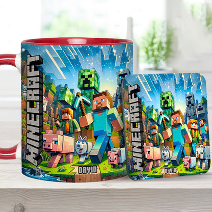 My Favorite - Personalized Block World Accent Mug
