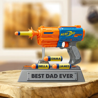 Dad’s Victory Blaster - Personalized Father Custom Shaped Acrylic Plaque