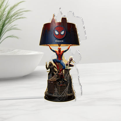 Save The World - Personalized Spider Acrylic LED Night Light