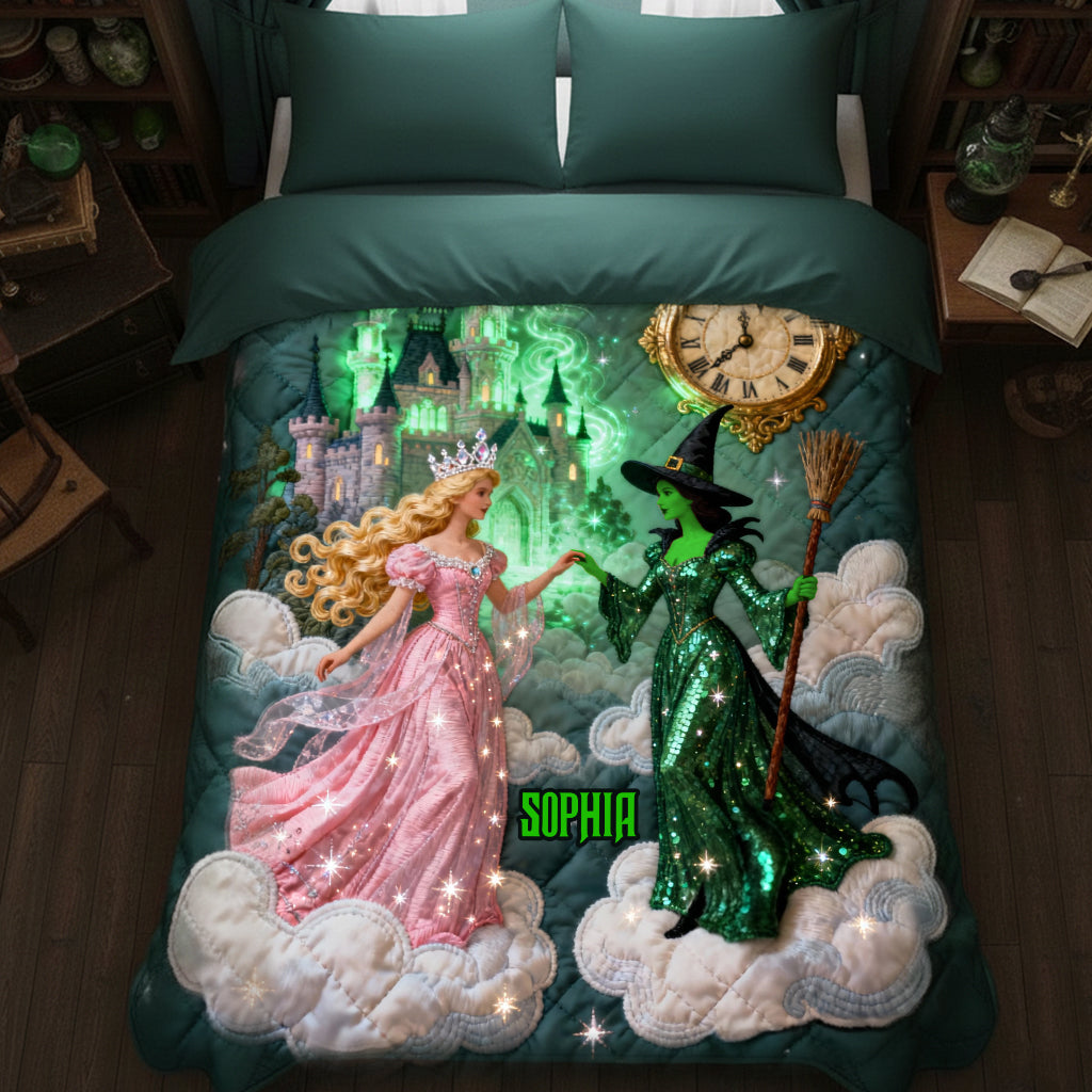 Changed For Good - Personalized Green and Pink Blanket