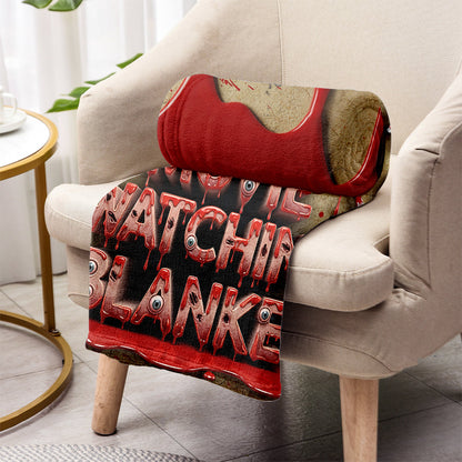 Horror Movie Watching Blanket - Personalized Blanket