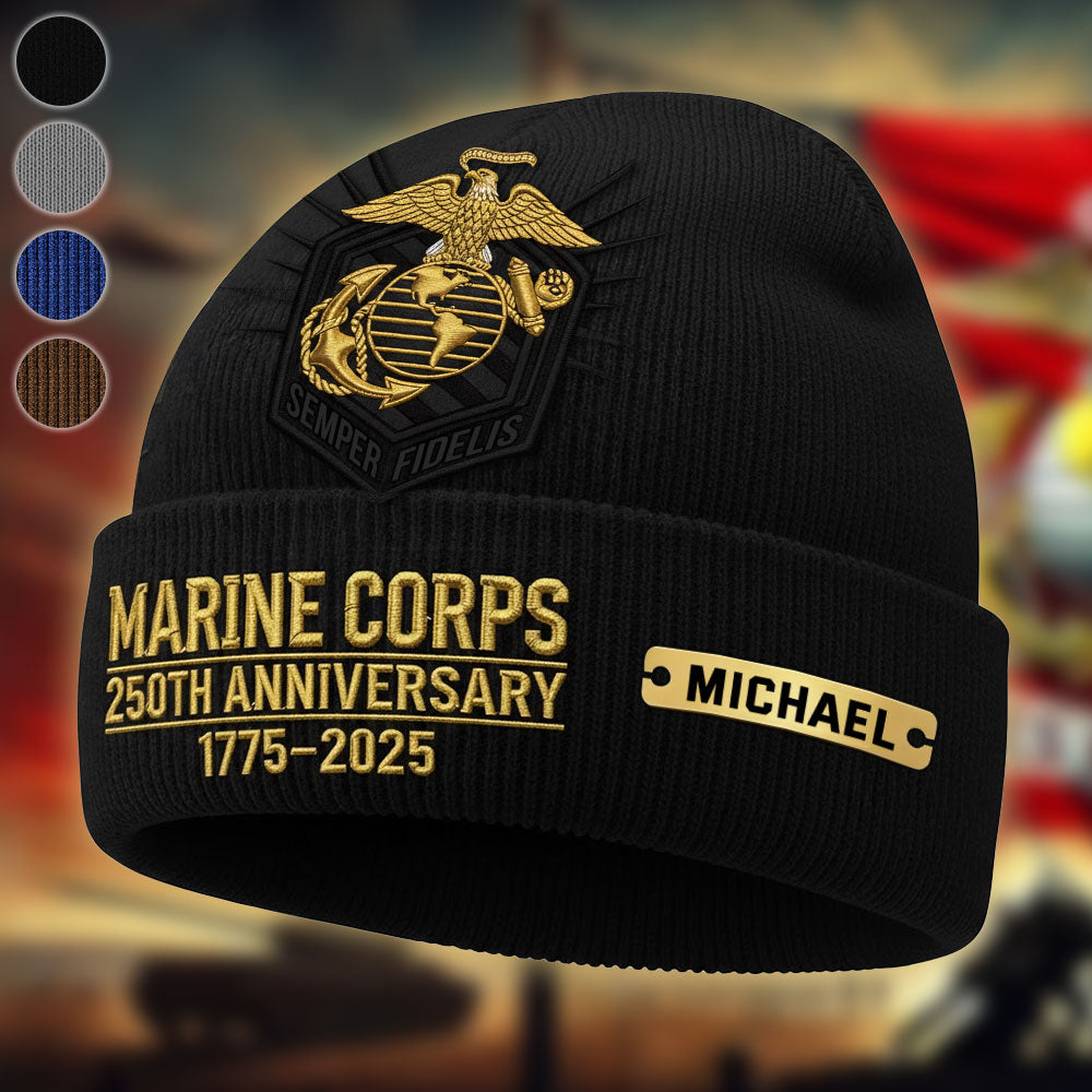 250th Anniversary - Personalized Veteran Beanie Hat