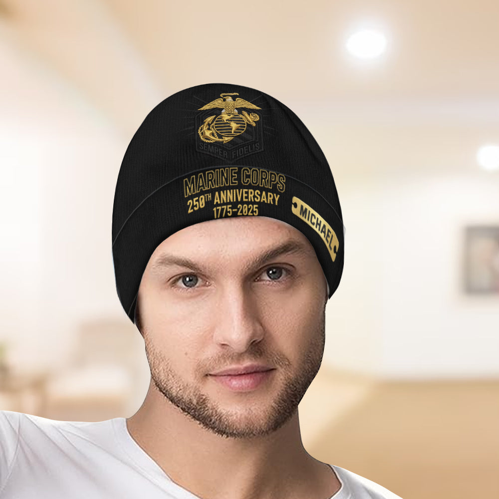 250th Anniversary - Personalized Veteran Beanie Hat