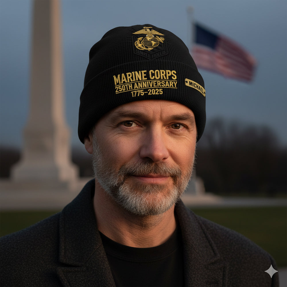 250th Anniversary - Personalized Veteran Beanie Hat
