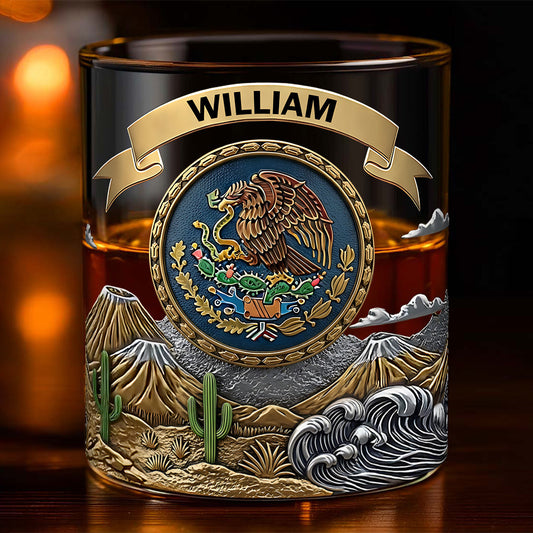 Proud Mexico - Personalized Expats Whiskey Glass