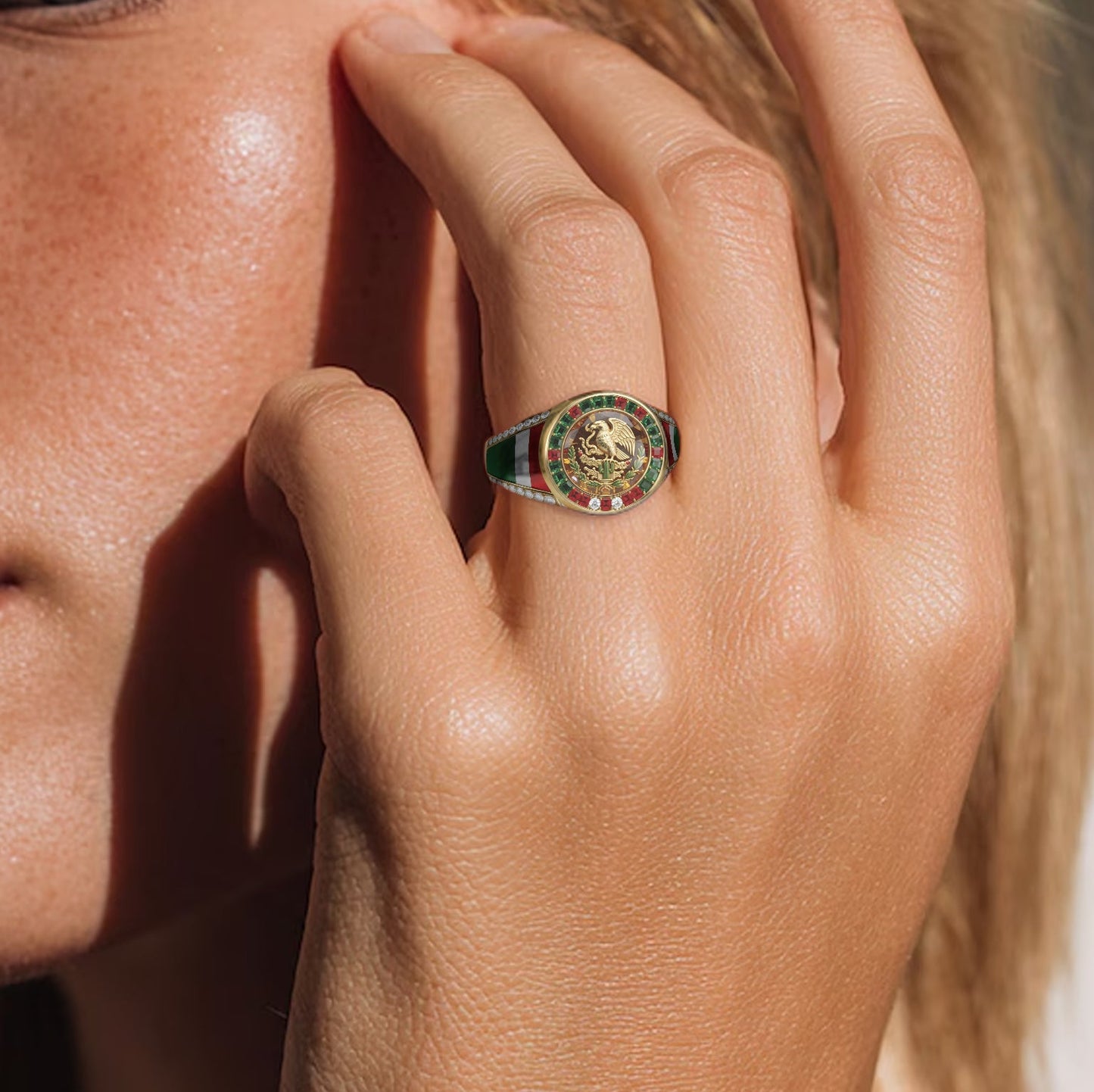 Proud Mexican - Personalized Expats Signet Ring