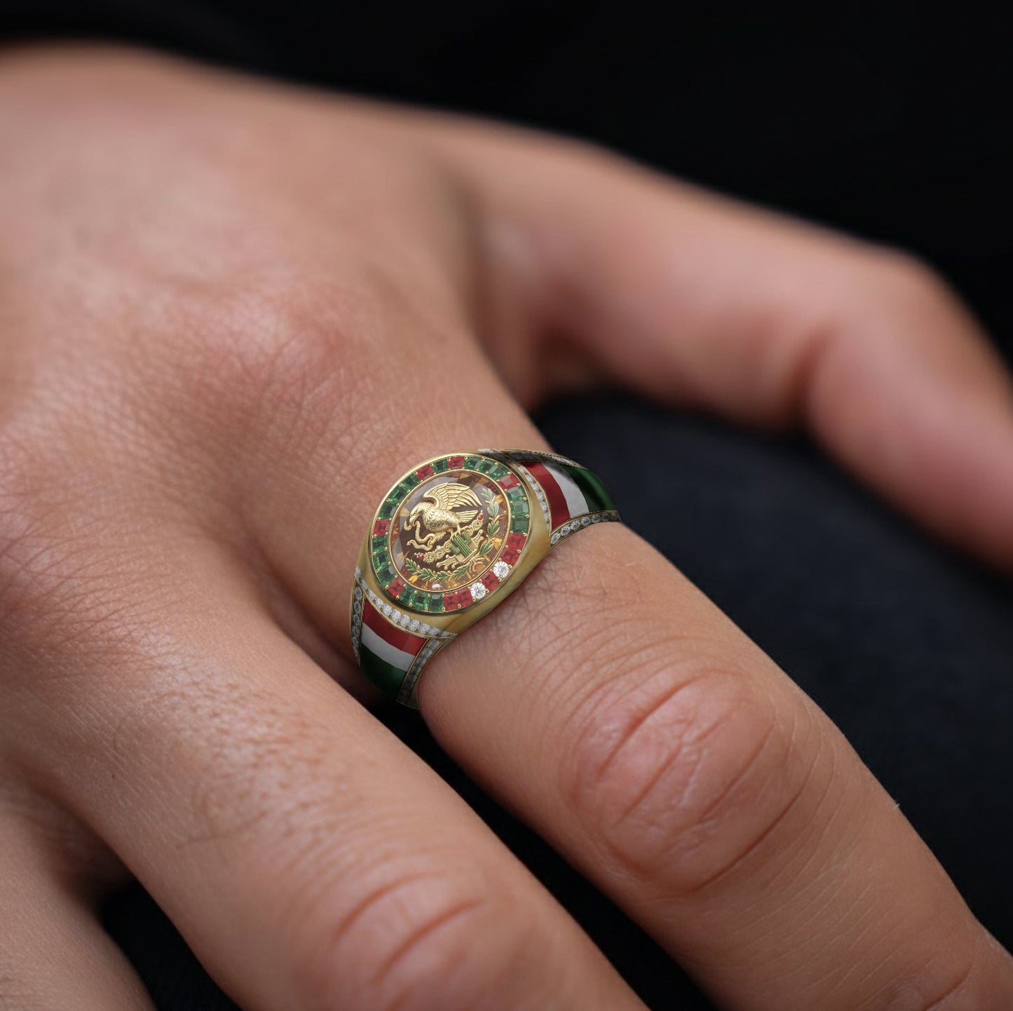Proud Mexican - Personalized Expats Signet Ring