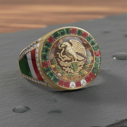 Proud Mexican - Personalized Expats Signet Ring