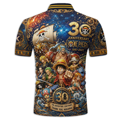 Nakama 30th Anniversary - Personalized One Piece Polo Shirt