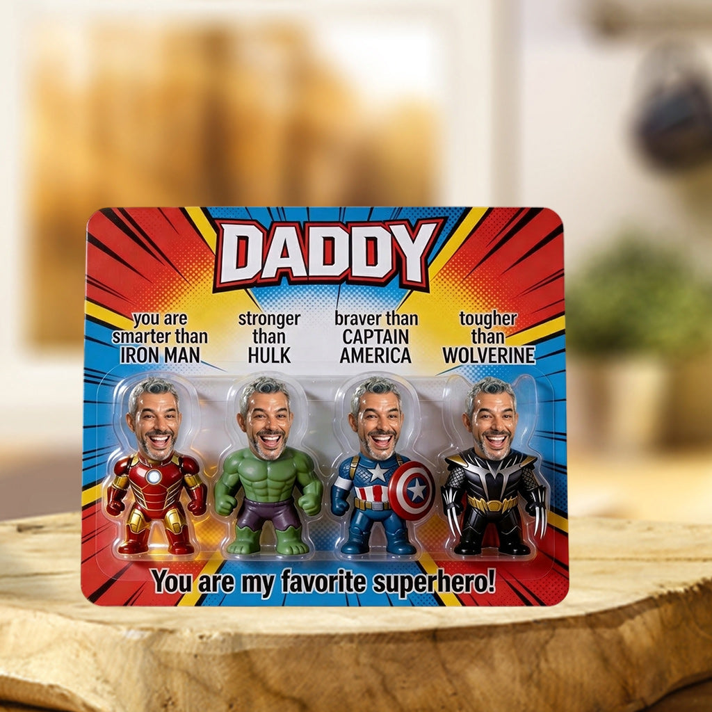 Gifts for Dad, Superhero Dad - Personalized Father Custom Shaped Acrylic Plaque