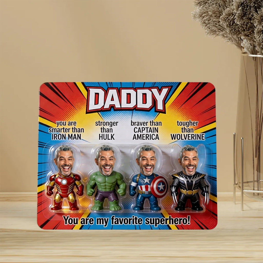 Gifts for Dad, Superhero Dad - Personalized Father Custom Shaped Acrylic Plaque