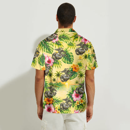 Proud Veteran - Personalized Veteran Hawaiian Shirt