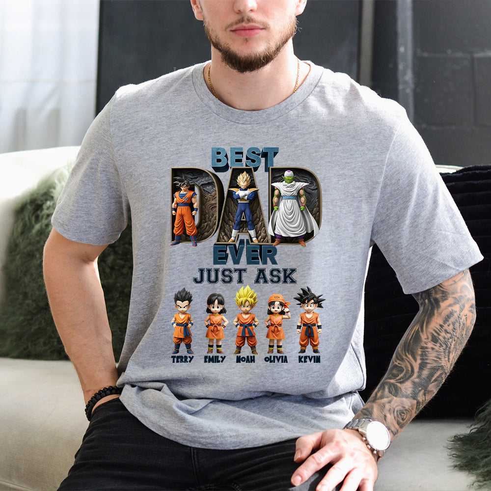 Best Dad Ever - Personalized Seven Balls T-shirt And Hoodie