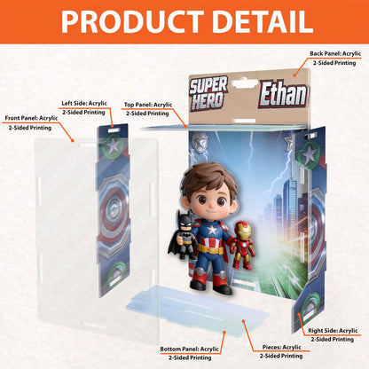 Any Photo, Any Superhero - Personalized Kid Acrylic Display Box