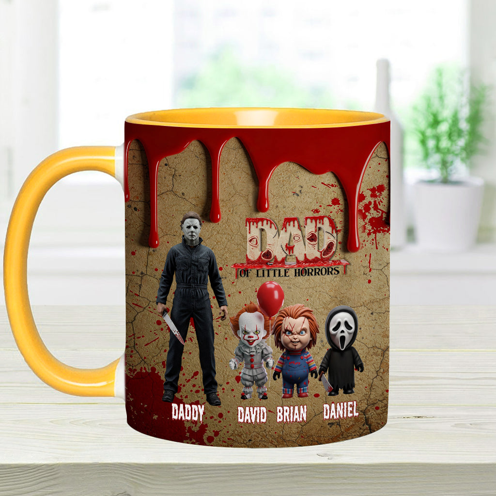 Daddy Of Little Horror - Personalized Accent Mug