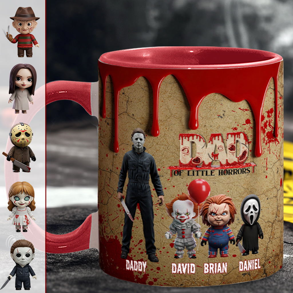 Daddy Of Little Horror - Personalized Accent Mug