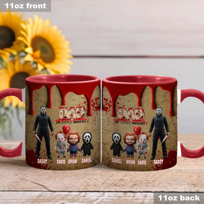 Daddy Of Little Horror - Personalized Accent Mug