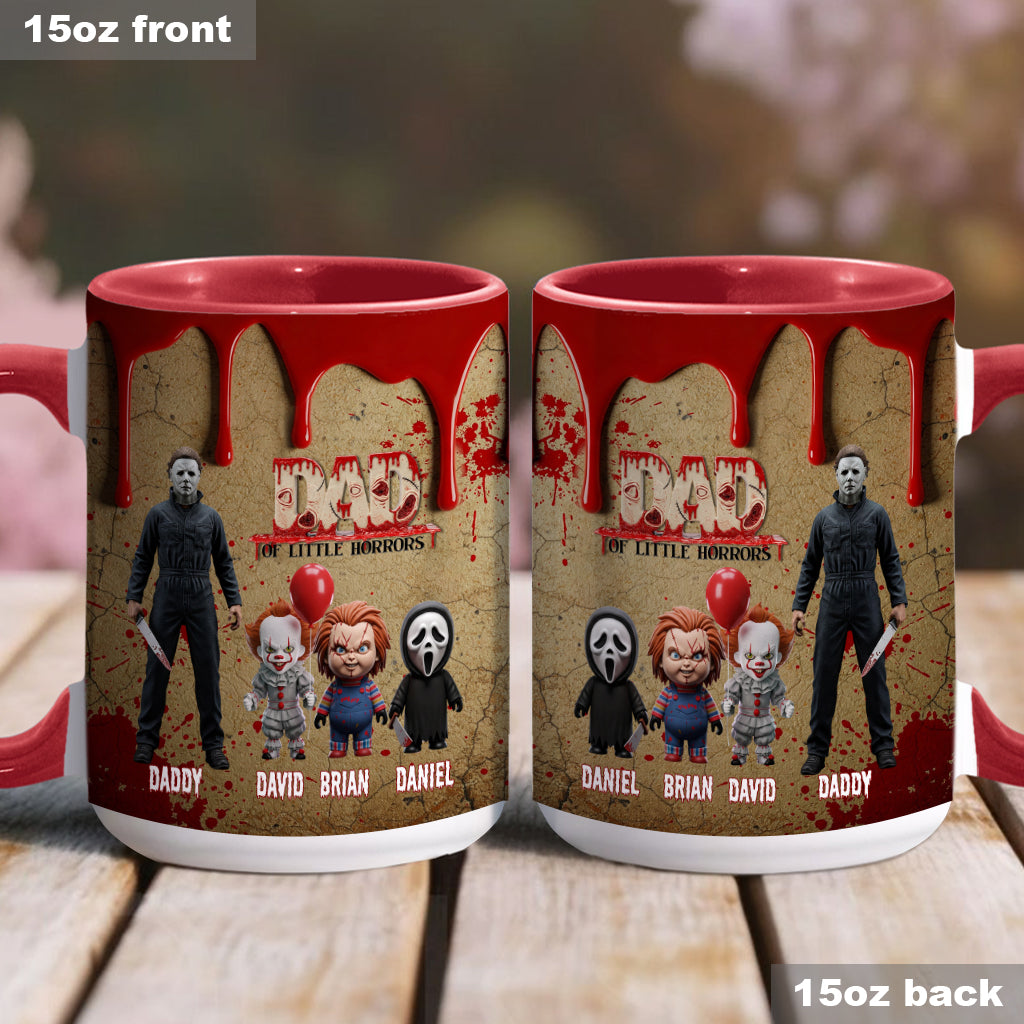 Daddy Of Little Horror - Personalized Accent Mug
