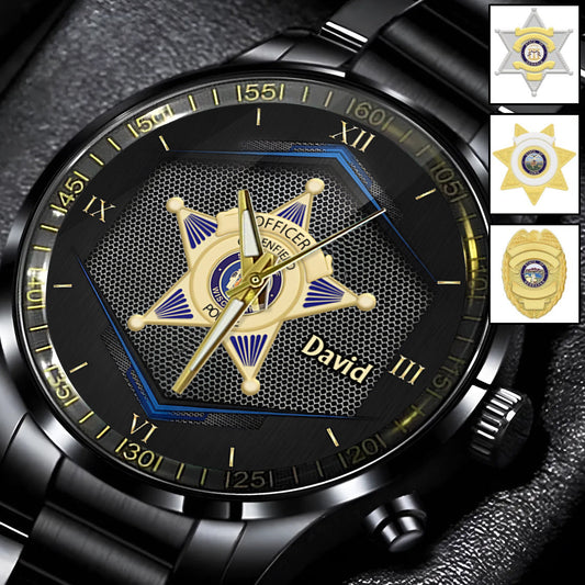 To Serve And Protect - Personalized Police Officer Hand Watch