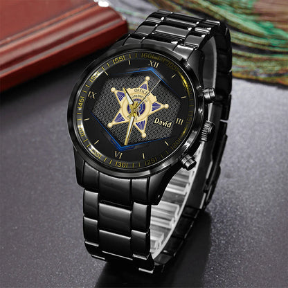 To Serve And Protect - Personalized Police Officer Hand Watch