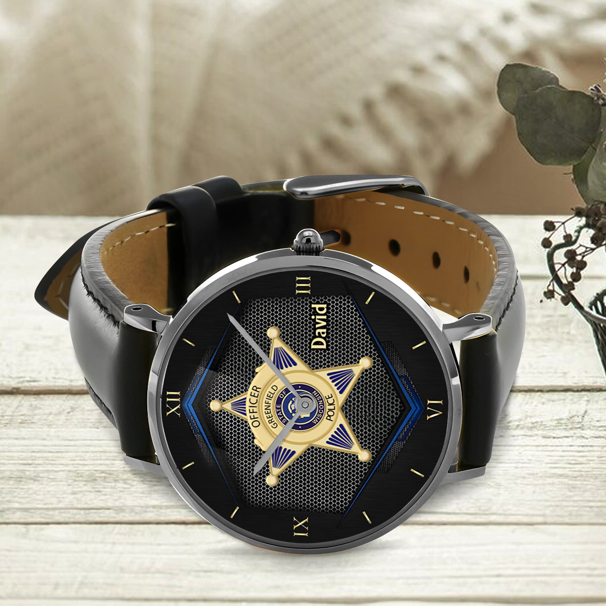 To Serve And Protect - Personalized Police Officer Hand Watch